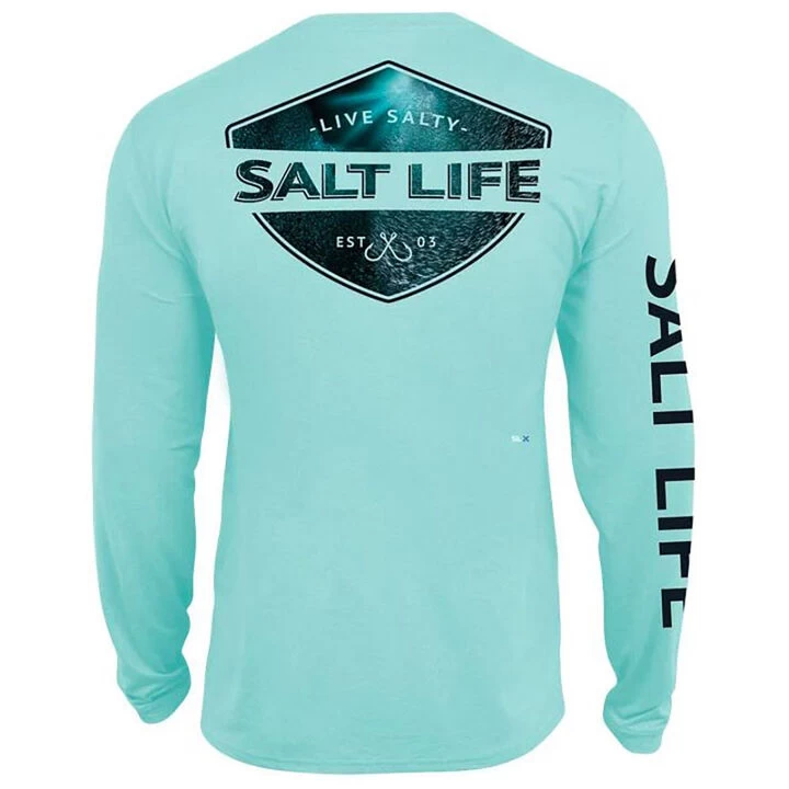 Salt Life Men's Deep Sea Light Crew Neck Long-Sleeve Performance T-Shirt 3 Salt Life Men's Deep Sea Light Crew Neck Long-Sleeve Performance T-Shirt