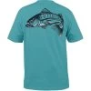 Salt Life Men's Striped Catch Pocket Short-Sleeve T-Shirt -Stylish Men's Store Salt Life Striped Catch SS Pocket Tee Sea Green