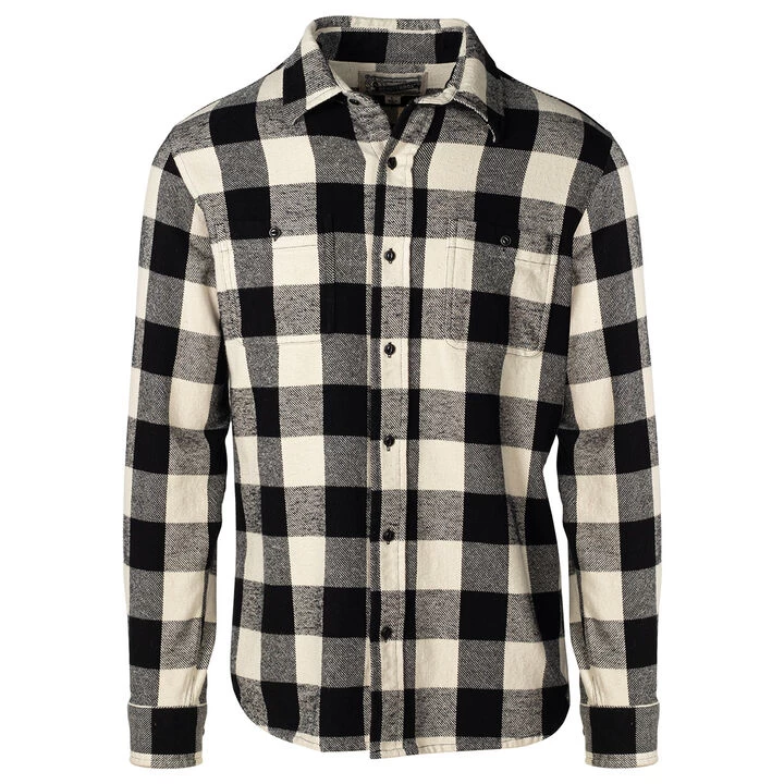 Schott NYC Men's Buffalo Plaid Cotton Flannel Long-Sleeve Shirt 5 Schott NYC Men's Buffalo Plaid Cotton Flannel Long-Sleeve Shirt - Image 3