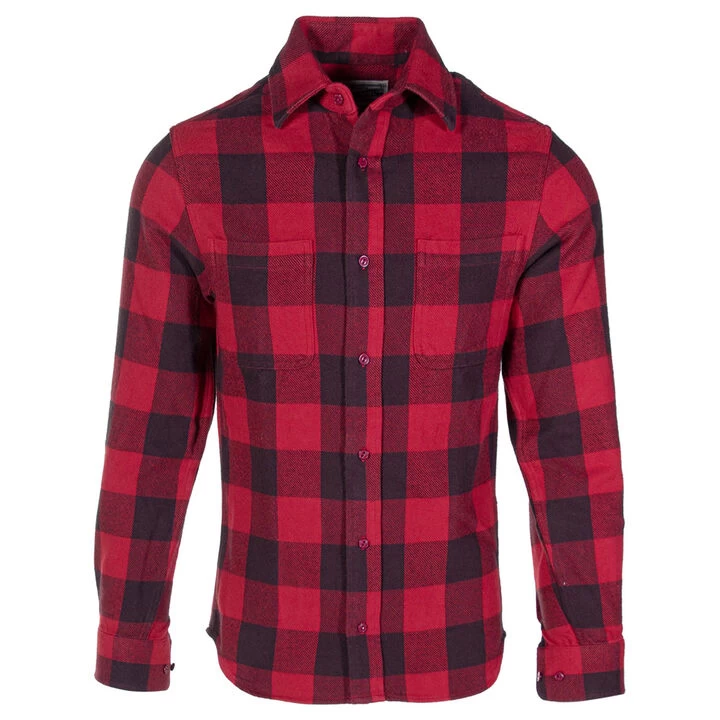 Schott NYC Men's Buffalo Plaid Cotton Flannel Long-Sleeve Shirt 4 Schott NYC Men's Buffalo Plaid Cotton Flannel Long-Sleeve Shirt - Image 2