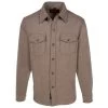 Schott NYC Men's CPO Wool Long-Sleeve Shirt -Stylish Men's Store Schott 7810 Taupe 1