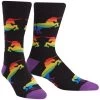 Sock It To Me Men's Pride & Fabulousness Crew Sock 2 Sock It To Me Men's Pride & Fabulousness Crew Sock -Stylish Men's Store Sock MEF0345 Rainbow
