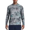 Under Armour Men's UA Iso-Chill Shorebreak Camo Hoodie -Stylish Men's Store UA Isochill Shorebreak Hoodie 995 Hydro Camo