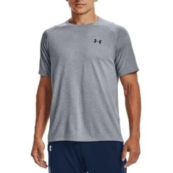 Under Armour Men's UA Tech 2.0 Short-Sleeve T-Shirt -Stylish Men's Store UA Tech 2.0 SS Tee 036 Steel Black