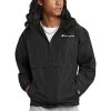 Champion Men's Stadium Packable Jacket -Stylish Men's Store Untitled black 1 1