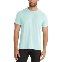 Terramar Men's Ventilator Performance Short-Sleeve T-Shirt -Stylish Men's Store W0007 417 Aqua