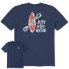 Life Is Good Men's Just Add Water Kayak Hand Drawn Crusher Short-Sleeve T-Shirt