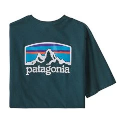 Patagonia Men's Fitz Roy Horizons Responsibili-Tee Short-Sleeve T-Shirt -Stylish Men's Store WBF21 38501 DBGR