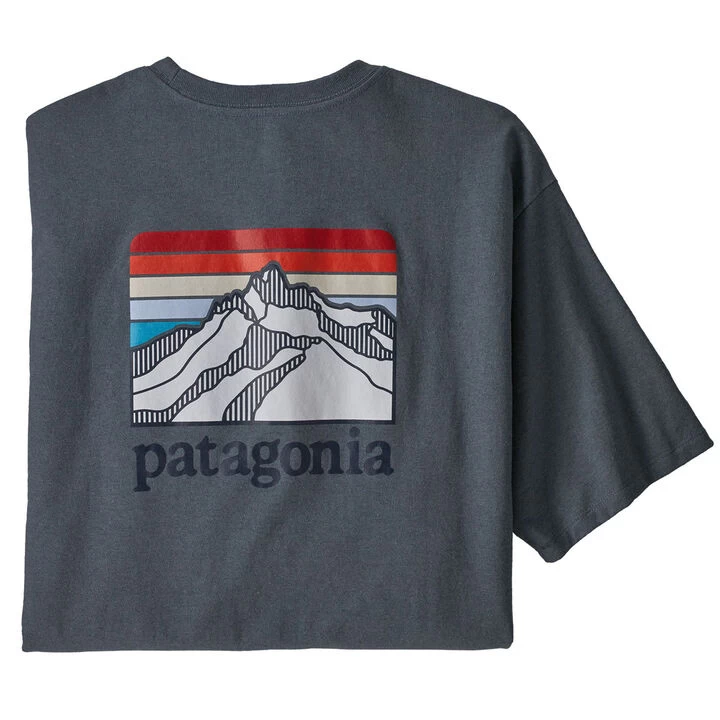 Patagonia Men's Line Logo Ridge Pocket Responsibili-Tee Short-Sleeve T-Shirt 3 Patagonia Men's Line Logo Ridge Pocket Responsibili-Tee Short-Sleeve T-Shirt