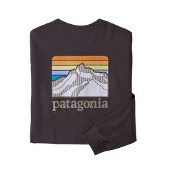 Patagonia Men's Line Logo Ridge Responsibili-Tee Long-Sleeve T-Shirt -Stylish Men's Store WBF21 38517 BABN