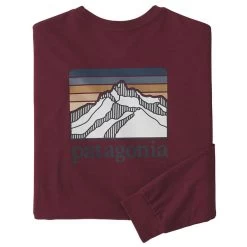 Patagonia Men's Line Logo Ridge Responsibili-Tee Long-Sleeve T-Shirt -Stylish Men's Store WBF22 38517 SEQR
