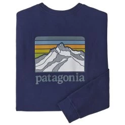 Patagonia Men's Line Logo Ridge Responsibili-Tee Long-Sleeve T-Shirt -Stylish Men's Store WBF22 38517 SNDB
