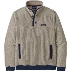 Patagonia Men's Shearling Fleece Button Pullover 11 Patagonia Men's Shearling Fleece Button Pullover -Stylish Men's Store WBS22 26140 NAT
