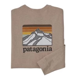 Patagonia Men's Line Logo Ridge Responsibili-Tee Long-Sleeve T-Shirt -Stylish Men's Store WBS22 38517 STPE