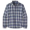 Patagonia Men's Cotton In Conversion Fjord Flannel Long-Sleeve Shirt -Stylish Men's Store WBS22 42410 LYBE
