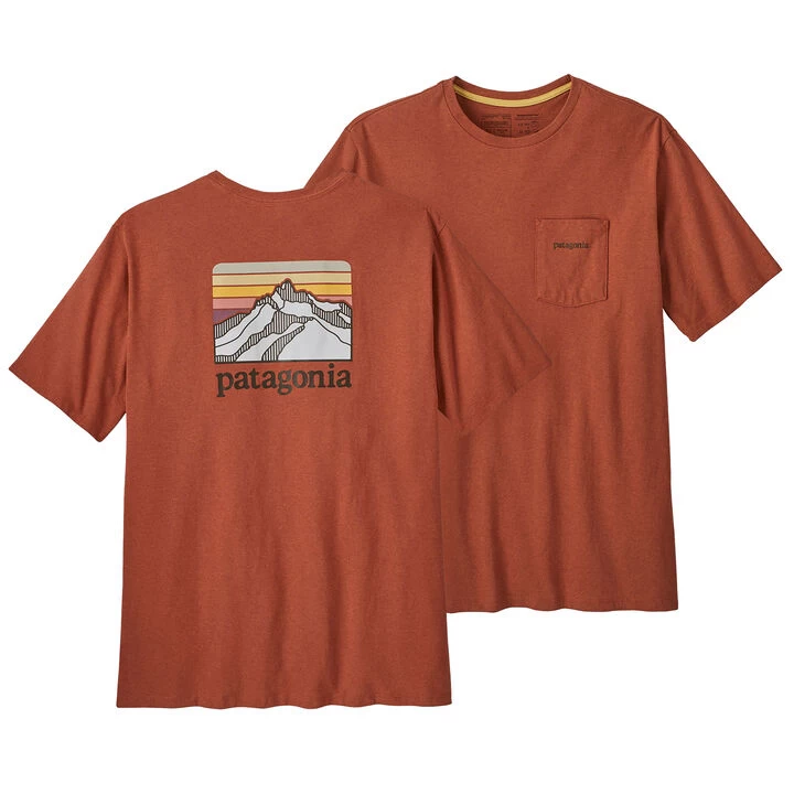 Patagonia Men's Line Logo Ridge Pocket Responsibili-Tee Short-Sleeve T-Shirt 6 Patagonia Men's Line Logo Ridge Pocket Responsibili-Tee Short-Sleeve T-Shirt - Image 4