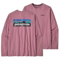 Patagonia Men's P-6 Logo Responsibili-Tee Long-Sleeve T-Shirt -Stylish Men's Store WBS23 38518 EVMA