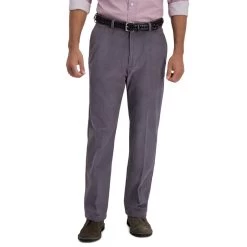 Haggar Men's Stretch Corduroy Classic Fit Flat Front Pant 13 Haggar Men's Stretch Corduroy Classic Fit Flat Front Pant -Stylish Men's Store haggar 0229 charcoal