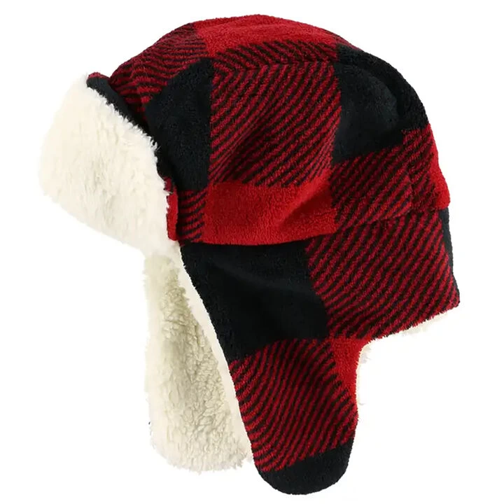 Lazy One Men's Red Bomber Cap 3 Lazy One Men's Red Bomber Cap
