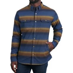 Kuhl Men's Joyrydr Long-Sleeve Shirt -Stylish Men's Store original 7253 MDGO P 1 midnight gold